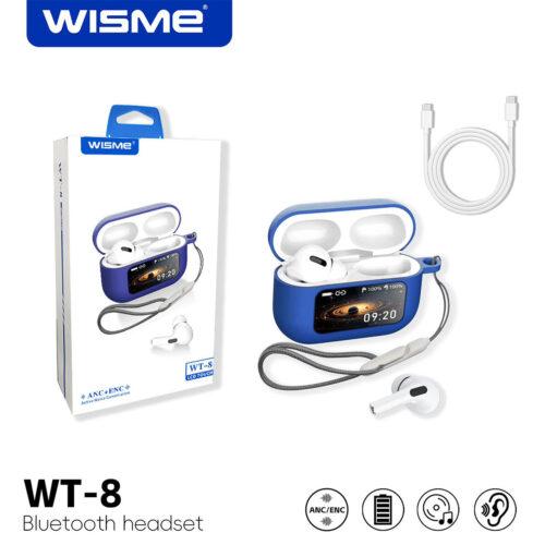 Wisme WT 8 Smart Lcd Touch Earbuds