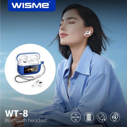 Wisme WT 8 Smart Lcd Touch Earbuds