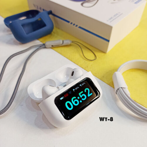 Wisme WT 8 Smart Lcd Touch Earbuds